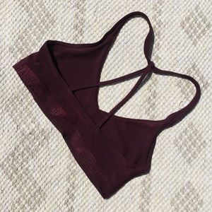 Low impact strappy sports bra